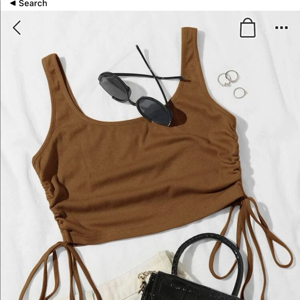 Tank top with strings